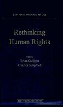 Front cover of Rethinking Human Rights (Law, Ethics and Public Affairs) by Bryan Galligan