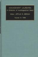 Cover of Management Laureates by Arthur G. Bedeian