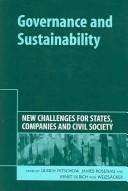 Cover of Governance and sustainability by Ulrich Petschow