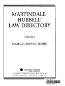 Front cover of Martindale-Hubbell Law Directory by James B. Martindale