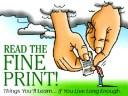 Cover of Read the Fine Print by Richard E. Thompson