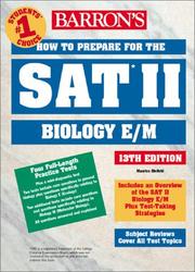 Front cover of How to prepare for the SAT II, biology E/M by Maurice Bleifeld