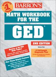 Front cover of Barron's math workbook for the GED by Johanna Holm