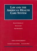 Front cover of Law and American Health Care System by Rosenblatt
