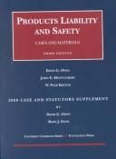 Cover of Products Liability and Safety by David G. Owen