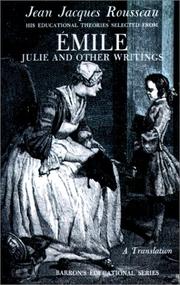 Front cover of Emile, Julie and Other Writings by Jean-Jacques Rousseau