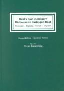 Cover of Dahl's law dictionary by Henry Saint Dahl