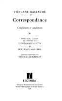 Cover of Correspondence by Stéphane Mallarmé