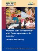 Front cover of Number Skills for Individuals with Down Syndrome (Down Syndrome Issues & Information) by Gillian Bird