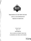 Front cover of Proceedings of the thirty-second annual ACM symposium on Theory of computing by Unknown