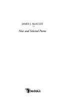 Front cover of New and Selected Poems by James J. McAuley