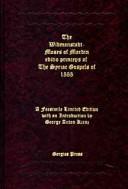 Front cover of The Widmanstadt-moses of Mardin Editio Princeps of the Syriac Gospels of 1555 by Unknown