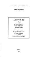 Front cover of Les voix de La Condition humaine by Phalese/Hubert de