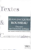 Front cover of Discours sur l'économie politique by Jean-Jacques Rousseau