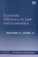 Cover of Economic Efficiency in Law and Economics (New Horizons in Law and Economics Series) by Richard O. Zerbe