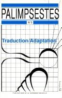 Cover of Traduction, adaptation by Unknown