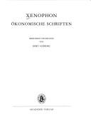 Front cover of Oekonomische Schriften (Schriften Und Quellen Der Alten Welt) by Xenophon