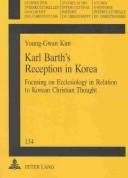 Front cover of Karl Barth's Reception in Korea by Young-Gwan Kim