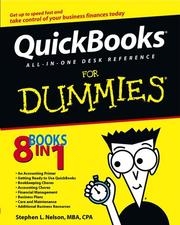 Cover of Quickbooks all-in-one desk reference for dummies by Stephen L. Nelson