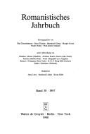 Front cover of Romanistisches Jahrbuch by Unknown