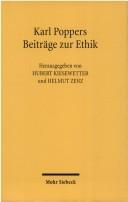 Cover of Karl Poppers Beiträge zur Ethik by Hubert Kiesewetter