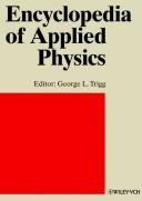 Front cover of Encyclopedia of Applied Physics by George L. Trigg