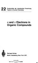 Front cover of [Sigma] and [pi] electrons in organic compounds by W. Kutzelnigg