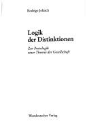 Cover of Logik der Distinktionen by Rodrigo Jokisch