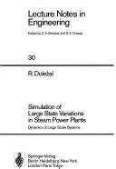 Front cover of Simulation of Large State Variations in Steam Power Plants by Richard Dolezal