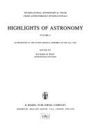 Cover of Highlights of Astronomy, Volume 6 by Richard M. West