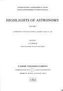 Front cover of Highlights of Astronomy, Volume 7 by Jean-Pierre Swings