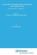 Front cover of Economic Information, Decision, and Prediction: Selected Essays by M. Marschak