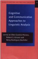 Front cover of Cognitive and communicative approaches to linguistic analysis by International Columbia School Conference on Linguistics (6th 1999 Rutgers University)