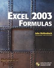 Cover of Excel 2003 Formulas by John Walkenbach