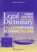 Cover of English/Spanish and Spanish/English legal dictionary by Steven M. Kaplan