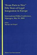 Front cover of From Paris to Nice by International Pallas Conference (2002 Nijmegen, Netherlands)