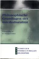 Front cover of Philosophische Grundlagen der Interkulturalität by D. Lohmar