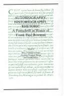 Front cover of Autobiography, historiography, rhetoric by Mary Donaldson-Evans