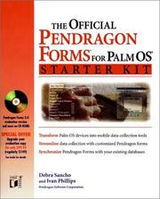 Front cover of The official Pendragon Forms for Palm OS starter kit by Debra Sancho