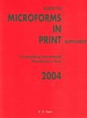 Cover of Guide to  Microforms in Print by Unknown