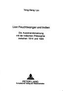 Front cover of Lion Feuchtwanger Und Indien by Yong-sang Lyu