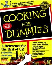 Front cover of Cooking for dummies by Bryan Miller