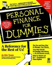Cover of Personal finance for dummies by Eric Tyson