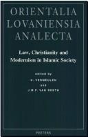 Front cover of Law, Christianity, and Modernism in Islamic Society by Vermeulen U.