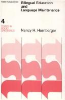 Front cover of Bilingual Education and Language Maintenance by Nancy H. Hornberger