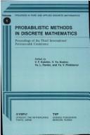 Front cover of Probabilistic Methods in Discrete Mathematics by Valentin F. Kolchin