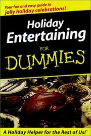 Front cover of Holiday Entertaining for Dummies (For Dummies (Lifestyles)) by Elizabeth Netedu Kuball