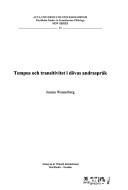 Front cover of Tempus och transitivitet i dövas andraspråk by Jeanna Wennerberg