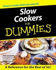 Front cover of Slow cookers for dummies by Tom Lacalamita