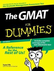 Cover of The GMAT for dummies by Suzee Vlk